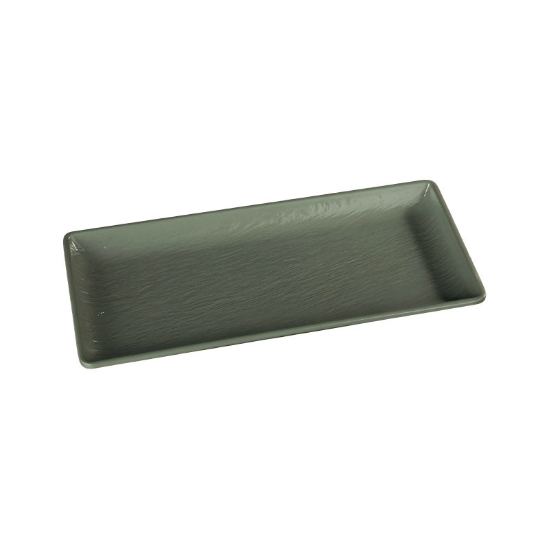 Rock-Texture Melamine Rectangular Plate — commercial Rock-Texture melamine tableware by TERRA