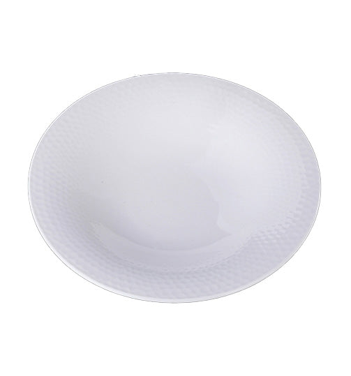 Stardot Flared Rim Soup Plate — commercial ceramic plate