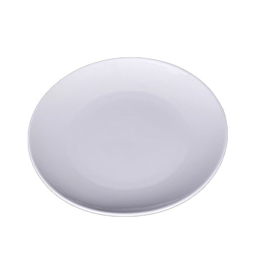 Fine-Ribbed Shallow Plate — commercial ceramic plate