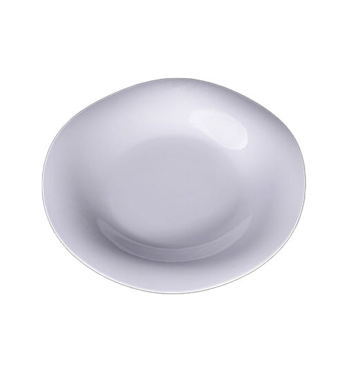 Scalloped Flared Rim Soup Plate — commercial ceramic plate