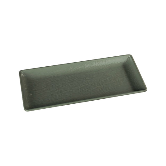 Rock-Texture Melamine Rectangular Plate — commercial Rock-Texture melamine tableware by TERRA