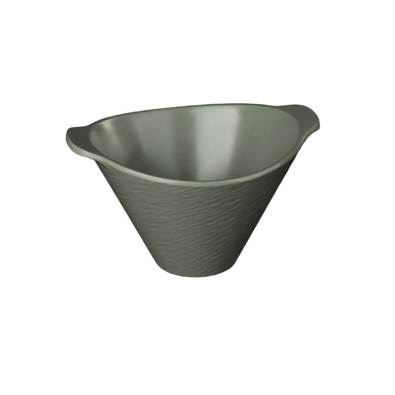 Rock-Texture Melamine Two-Handle Bucket — commercial Rock-Texture melamine tableware by TERRA