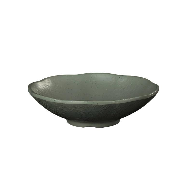 Leather-Grain Melamine Scalloped Bowl — commercial Leather-Grain melamine tableware by TERRA