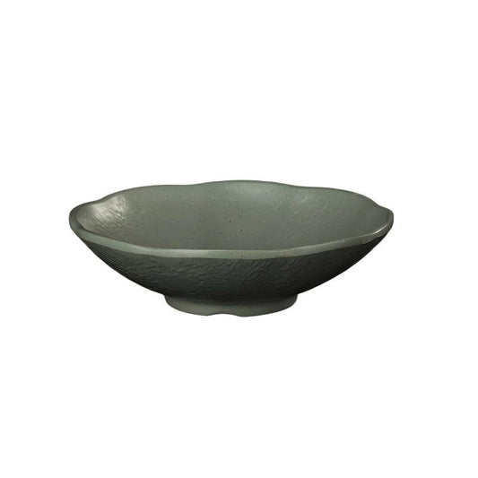 Leather-Grain Melamine Scalloped Bowl — commercial Leather-Grain melamine tableware by TERRA