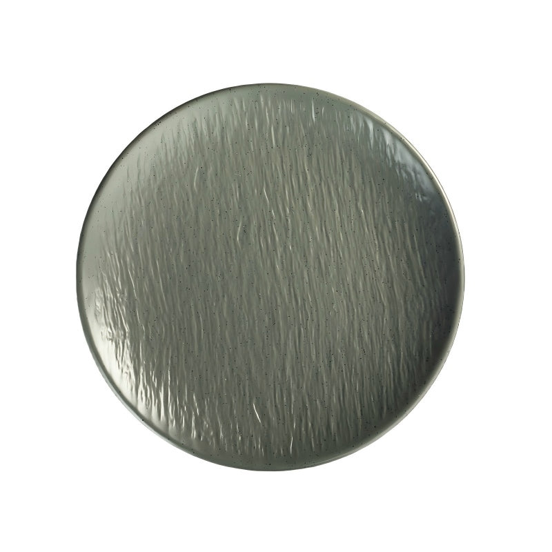 Rock-Texture Melamine Round Plate — commercial Rock-Texture melamine tableware by TERRA