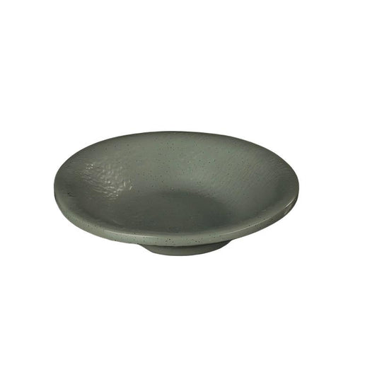 Leather-Grain Melamine Flared Rim Dish — commercial Leather-Grain melamine tableware by TERRA