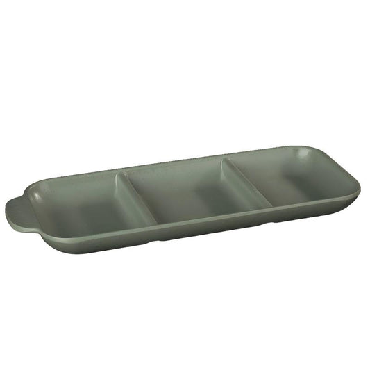 Landscape Melamine 3-Compartment Plate — commercial Landscape melamine tableware by TERRA
