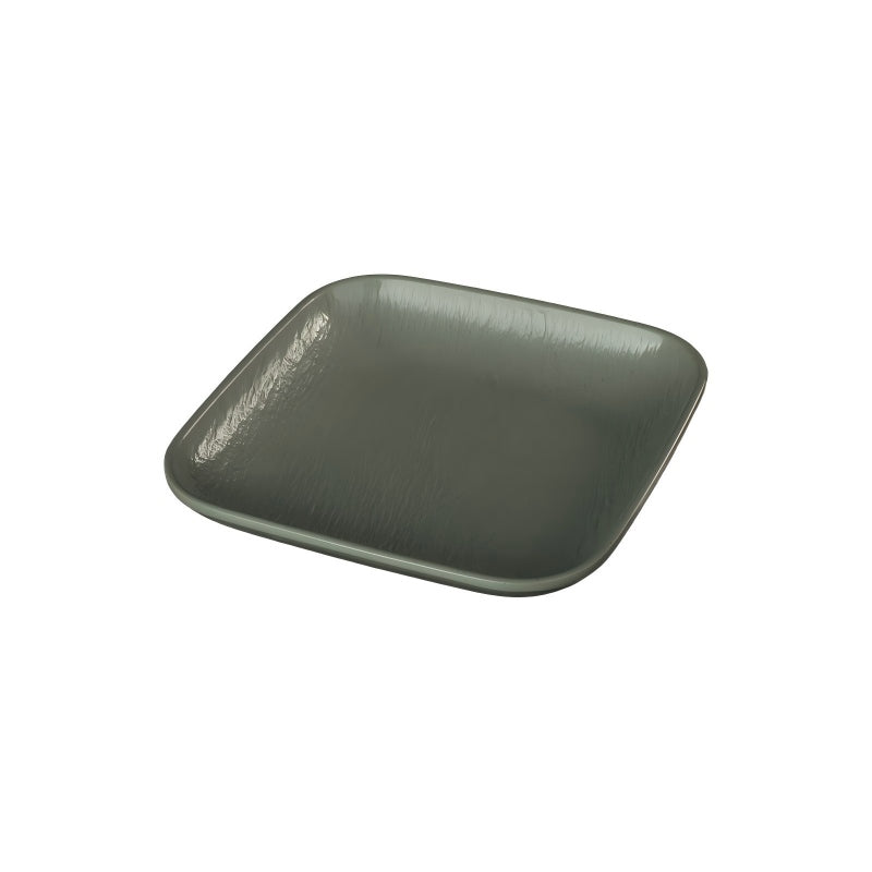 Rock-Texture Melamine Square Deep Plate — commercial Rock-Texture melamine tableware by TERRA