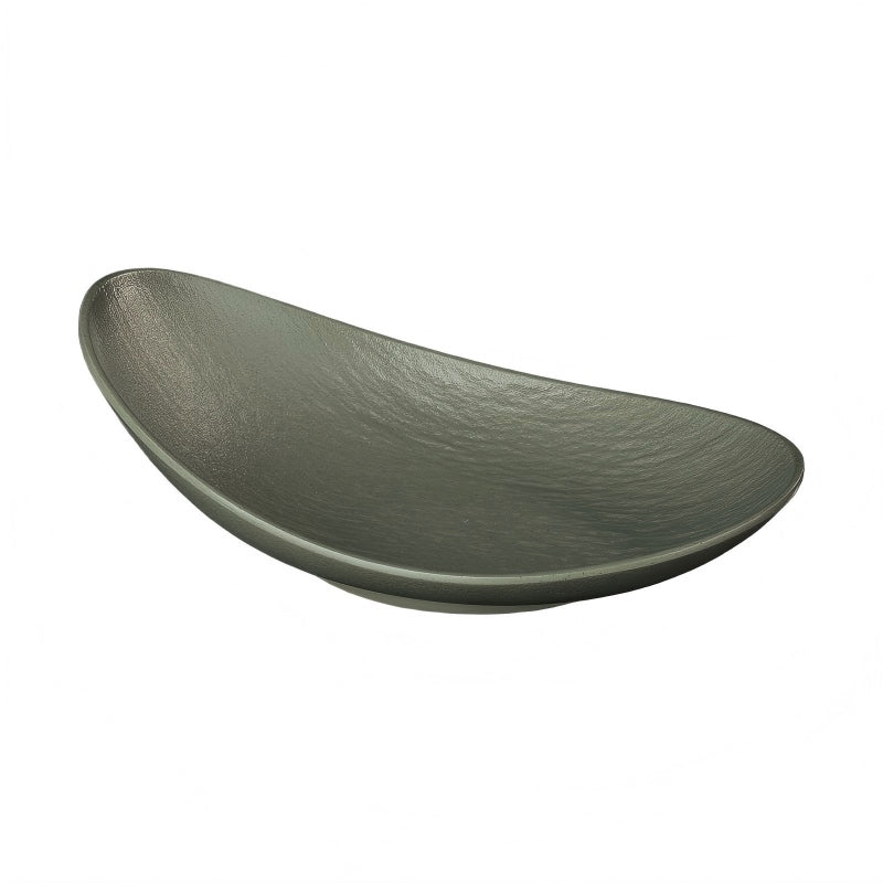 Rock-Texture Melamine Raised Egg-Shape Plate — commercial Rock-Texture melamine tableware by TERRA