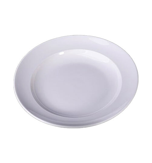 Wide-Rim Deep Plate — commercial ceramic plate