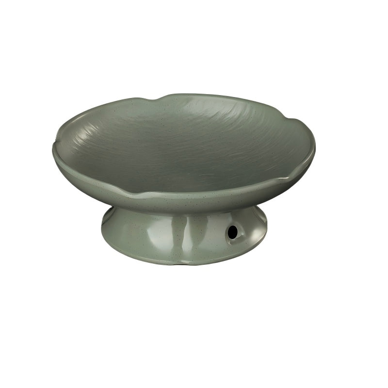 Rock-Texture Melamine Pedestal Fruit Bowl (Set) — commercial Rock-Texture melamine tableware by TERRA