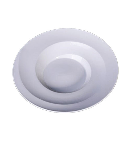 Swirl Wide-Rim Plate — commercial ceramic plate