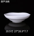 Gourd Shallow Ceramic Bowl — Commercial Restaurant Ceramic Tableware