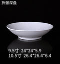 Pleated Ceramic Deep Plate — Commercial Restaurant Ceramic Tableware